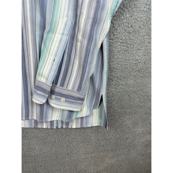 Tommy Bahama Shirt Men's XLT Extra Large Tall Striped Long Sleeve Button Up - Picture 5 of 14